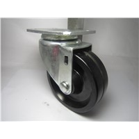 4 Inch Black Plate Swivel Heat Resistant Caster Load 120kg of 150 Degrees C Series