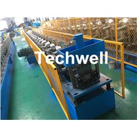 Forming Material PPGI, Aluminum Gutter Roll Forming Machine with Forming Speed 0-15m/Min