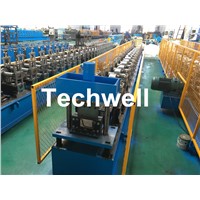 Steel Metal Gutter Roll Forming Machine For Making Rainwater Gutter & Box Gutter with PLC Frequency Control