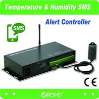 Wireless Smoke Alarm, Temperature &amp;amp; Humidity SMS Alert Controller(GSMS-THR-SX)