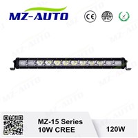 MZ New Sales 120W Combo LED Light Bar 10W Cree Straight Single Row 21.8&amp;quot; Le Offroad Light SUV IP67 LED Work Light