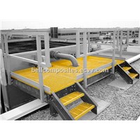 Fiberglass Handrail, FRP/GRP Railing Stair System, Pipe Connectors, Fencing Staircases, Ladder.
