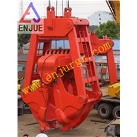 15t Four Ropes Machinery Remote Control Calmshell Grab for Grain