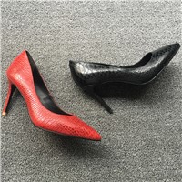 2017 Leather Women Shoe Office Pumps Women Pumps Fashion High Heel Shoes