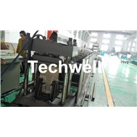 GI. Carbon Steel Top Hat Channel Roll Forming Machine with 1.5 Inch Chain of Transmission