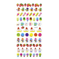Candy Fruits Embossed Puffy Stickers