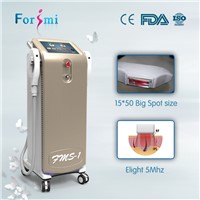 2017 Newest Beautiful Champagne Color IPL Shr Skin Rejuvenation Pulsed Light Hair Rmoval Device with Fashionable Design
