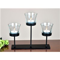 Table Tea Light Holder with Glass Cup without Tea Light for Home Decoration