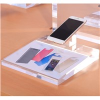 China Manufacturer Retail Desktop 210x210 Clear Acrylic Mobile Phone Display Stand