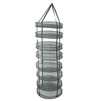 2 Feet Diameter Collapsible Mesh Hydroponic Drying Rack Net w/ Clips&amp;amp;Storage Carrying Bag