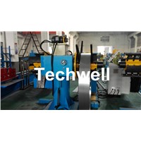 Manual / Passive Type Uncoiler Machine with Rotary Double Head Mandrel for Supporting the Coil Strip