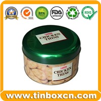 Round Tin Box, Food Tin Box, Tin Can (BR005)