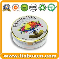 Food Packaging Metal Tin Can, Round Tin Box (BR039)