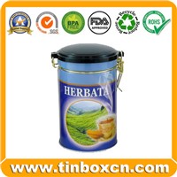 Tea Tin, Tea Box, Tea Caddy, Tin Tea Can, Tin Tea Box (BR1206)
