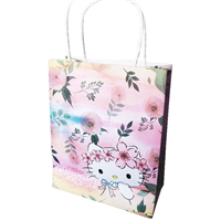 Custom Size Hello Kitty Printed Kraft Paper Carrier Gift Bag