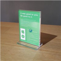 Manufacturer Wholesale A5 Acrylic Paper Holder Sign Holder Brochure Holder for Mobile Phone Store