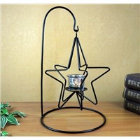 Star Shaped Home Decoration Table Metal Candle Holder