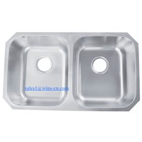 50/50 Stainless Steel Double Bowl Kitchen Sink