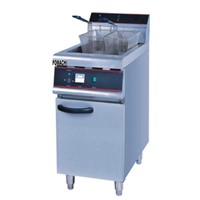 Floor Type Electric Fryer with Cabinet All S/S Body 30 Liter Electric Fryer FMX-WE279A