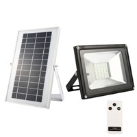 20W Solar Flood Lights 40 LEDs White Light Waterproof IP65 Rechargeable Energy Lights with Remote Control