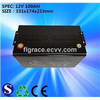 High Power Lead-Acid Battery 12V 100ah Gel Electric Solar Street Light Battery