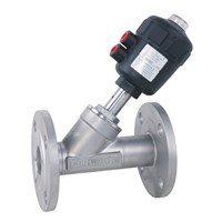 Flanged Pneumatic Angle Seat Valve with PPS Actuator