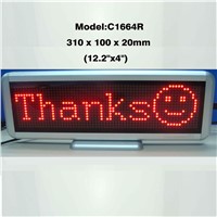 16x64 Desktop Programmable LED Moving Display Scrolling Message Display
