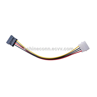 Computer Cable Wire Harness with SATA Connector To 4pins Power Housing
