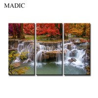 Wall Decorations Living Room 3 Panel Scenery Painting On Canvas Digital Prints