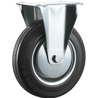 Industrial Caster Wheel Hardware Fixed Rubber Plastic Plain Bearing Wheels