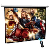 Automatic Motorized Projector Screen with RF/IR Remote Control