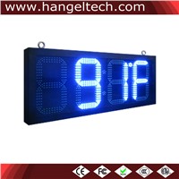12 Inches Digit Outdoor LED Time &amp;amp; Temperature Display Sign