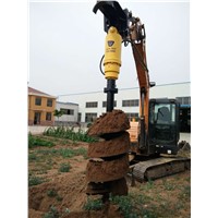 Heavy Duty Earthmoving Attachment Hydraulic Earth Auger Earth Drill for Hole Digging Auger Drive Unit