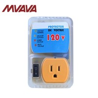 MVAVA 20A US Standard Socket Yellow PC Panel Home Appliance Surge Protector Voltage Socket US Plug