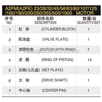 Rexroth Hydraulic Motor Part, Motor Rotary Group, Model A2FE23, A2FE28, A2FE32, A2FE45, A2FE56