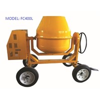 350L 4 Wheels Mini Drum Movable Concrete Batch Mixer with Diesel Engine Portable Mortar Mixer