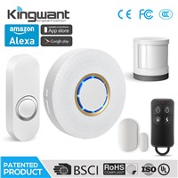 Wireless WiFi Cloud Home Alarm Kit with Doorbell Chime Function