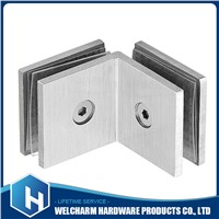 Glass Square Partition Hinge 90 Degree Two Sides