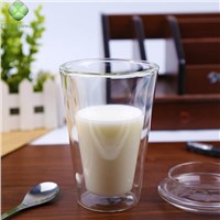300ml China Manufacturer Double Wall Glass Coffee Cup High Borosilicate Water Tea Milk Mug Drinking Glass Cup