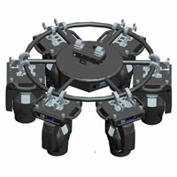 Auto Revolving Factory 1 Channel Mini Rotating Circle Truss for Stage Light