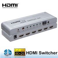 4 Port 1.3,1.4,2.0 HDMI Switcher Support 4K/60Hz &amp;amp; 3D for HDTV