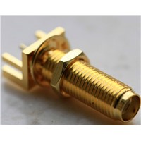 Straight SMA RF Coaxial Connector for PCB