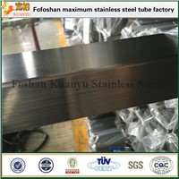 Hairline Polish Finish Stainless Steel Rectangular Tube Hollow Section Pipe 304