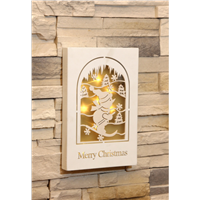 Best Selling Products Wall Decorative LED Wooden Christmas Lights Box