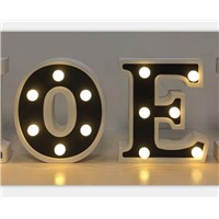 Wooden LED Wedding Party Decoration Christmas Alphabet Marquee Letter Lighting