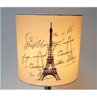 Effiel Tower European Funcy Silk Screen Decorative Lampshade