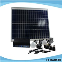 Portable Mini Home Solar Panel Generator with 18650 Lithium Cell Battery