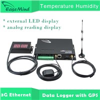 Temperature Humidity 3G Ethernet Data Logger with GPS Feature