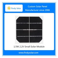1.5W 2.2V Small Solar Module, High Efficiency Monocrystalline Solar Cell