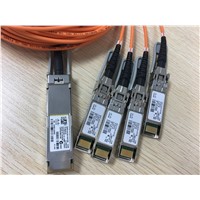 Original QSFP-4X10G-AOC5M 40GQSFP to Four 10G SFP+ Direct Attach Breakout Active Optical Cable Assembly, 5 Meter